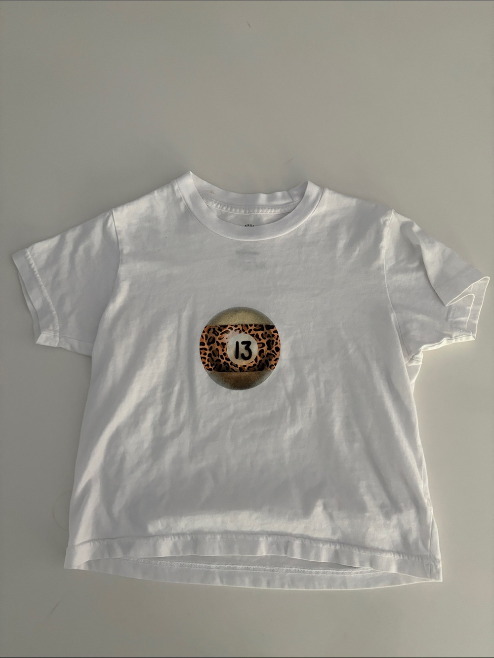 Pacsun LA White womens T-Shirt with Leopard 13 Graphic